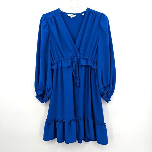 Max Studio Babydoll Dress Women Size S  Mini Balloon Sleeve Preppy Coquette Boho - Picture 1 of 10